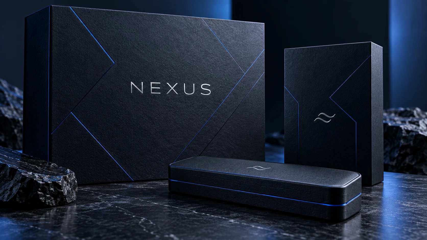 Nexus dark product packaging